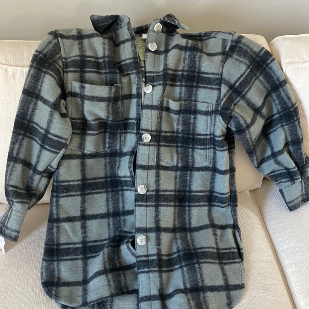 Oversized shacket